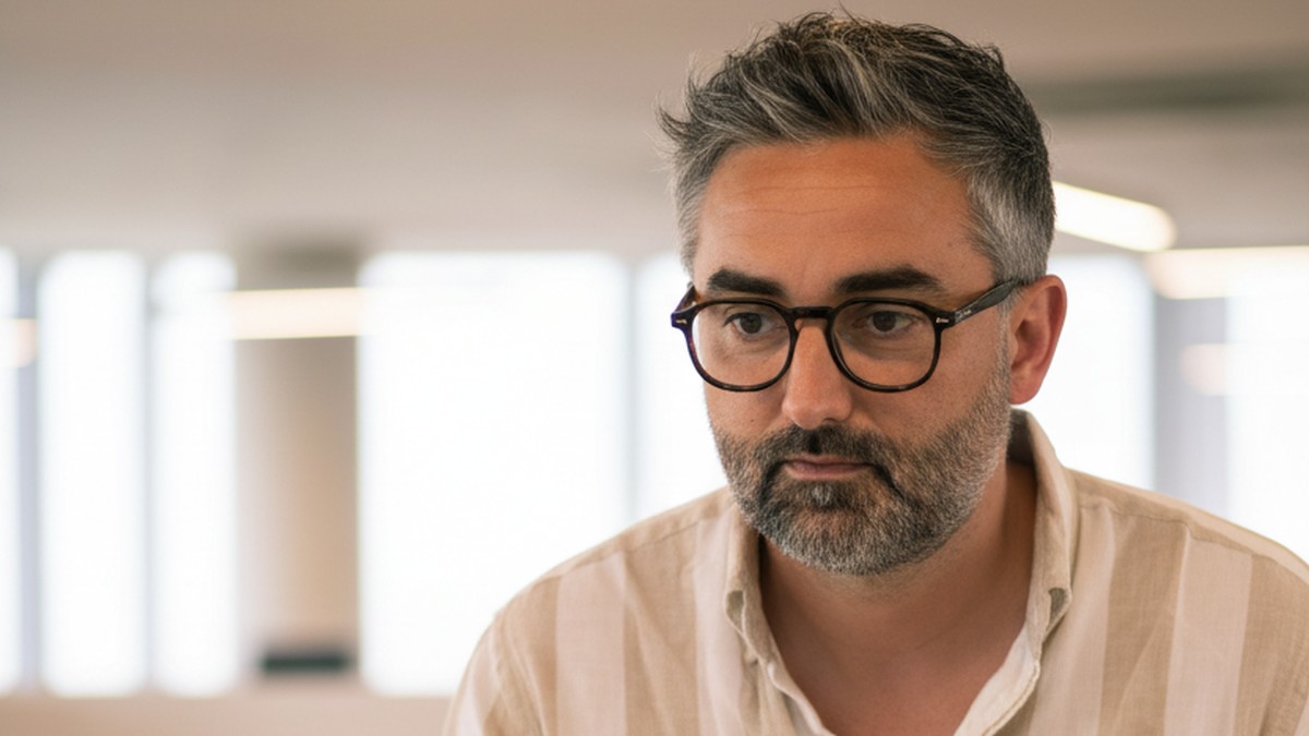 Mathieu Saudel consultant SEO senior Again Marketing analyse un rapport de performance SEO sur deux écrans dans son bureau à Agen