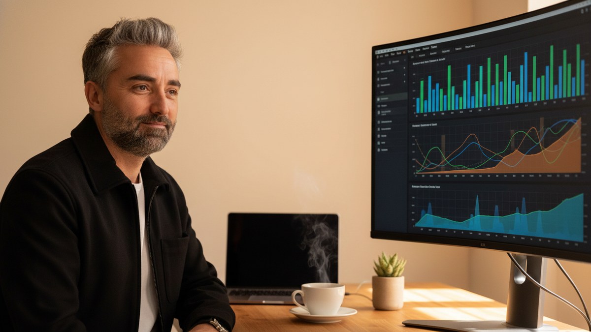 Mathieu Saudel devant un dashboard GSC, en cours d'analyse des données baseline j0 pour le core update mai 2026