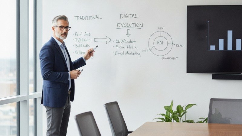 Mathieu Saudel compare les types de prestataires SEO lors d'un client meeting
