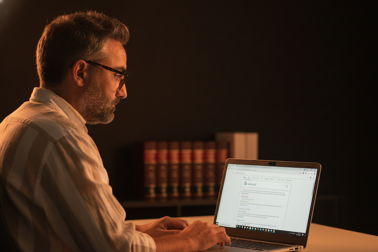 Consultant SEO Mathieu Saudel conseille un avocat sur sa strategie de referencement naturel